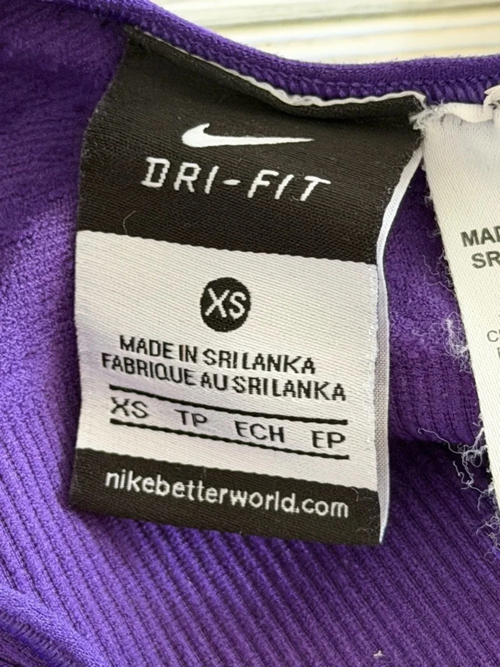 Nike | Dri-Fit Purple Seamless Sports Bra - Size XS